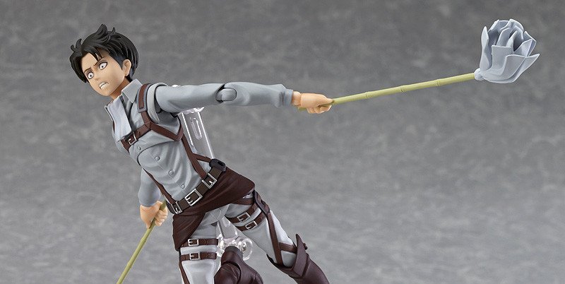 Tidak Cuma Nendoroid GSC Juga Rilis Figma Levi Mode Bersih-Bersih