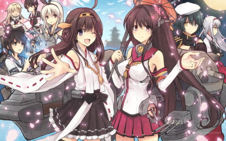 Inilah Penampakan Kongou dan Yamato Versi Anime Kantai Collection