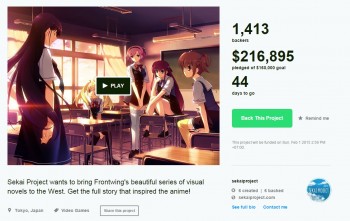 Belum Sehari, Kickstarter Visual Novel “Grisaia no Kajitsu” Lampaui Target Dana