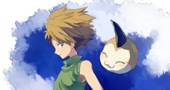 Lihat Tampak Yamato Ishida Bersama Gabumon Dalam Visual 