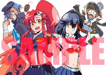 “Gurren Lagann” dan “Kill la Kill” Berkolaborasi Dalam Rangka Mempromosikan Manga Baru