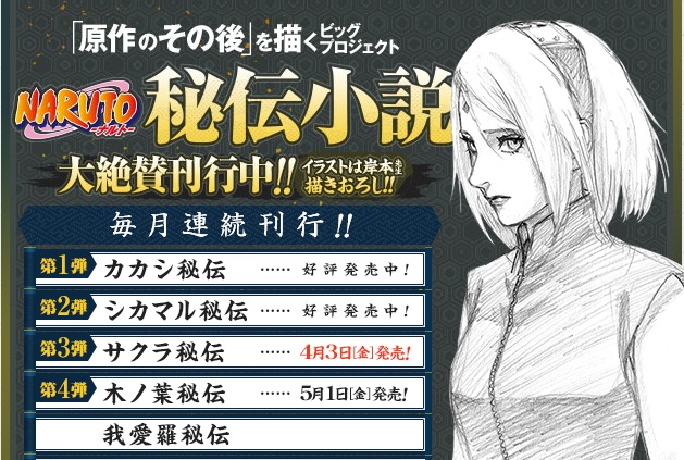 Sinopsis Dan Sampul Dari Novel Sekuel Ketiga Naruto Tentang Sakura Diperlihatkan