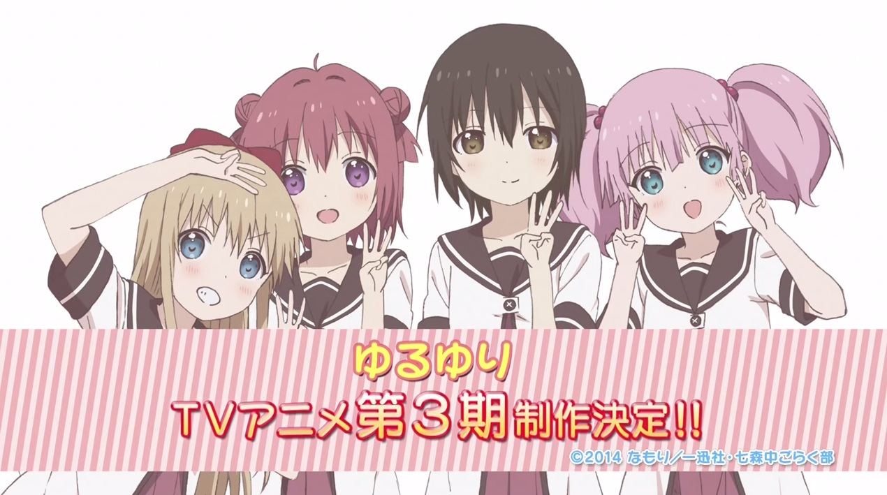 “Yuruyuri” Season 3 Tegaskan Pengumuman Dalam Video