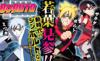 Desain Karakter Boruto, Sarada, dan Mitsuki Versi Movie Diperlihatkan
