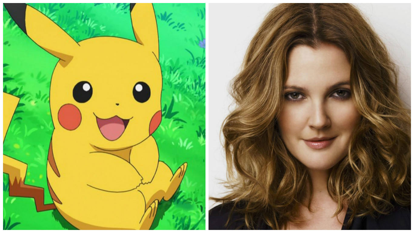 Artis Hollywood Drew Barrymore Mengadakan Pesta Pokemon di Los Angeles
