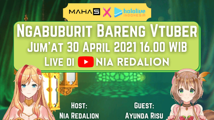 Bosan Nungguin Waktu Buka Puasa? Ngabuburit Saja Bareng VTuber!