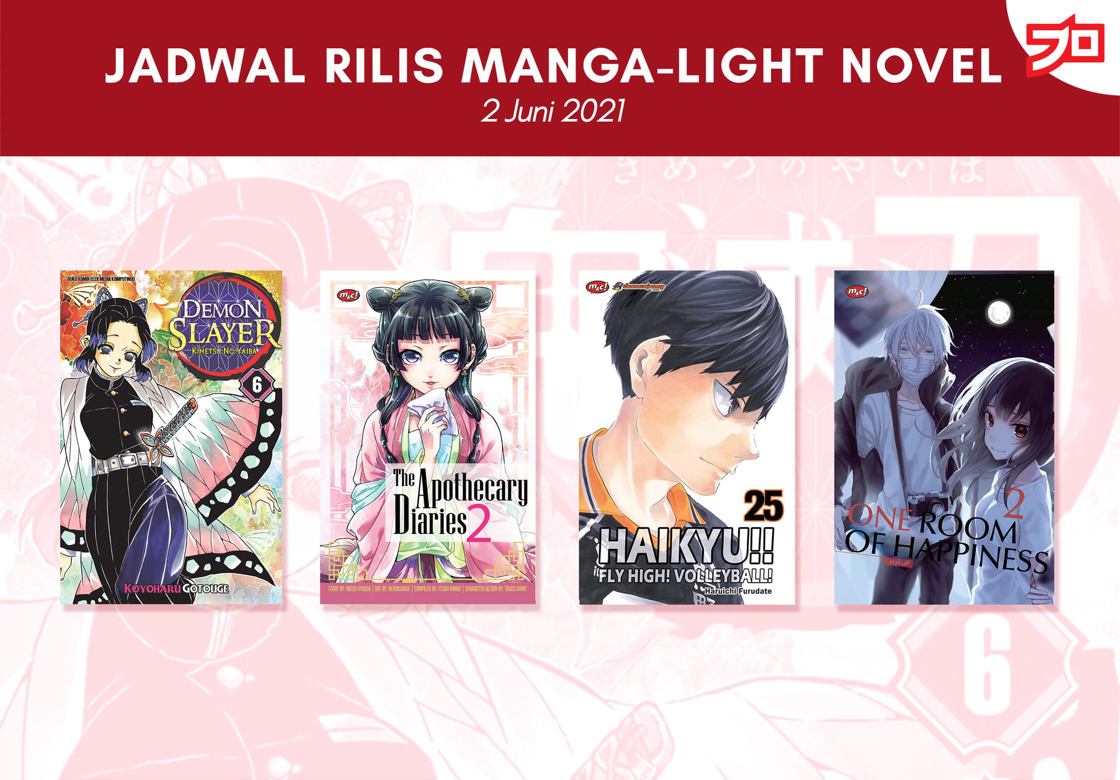 Ini Dia, Jadwal Rilis Manga-Light Novel di Indonesia Minggu Ini! [2 Juni 2021]